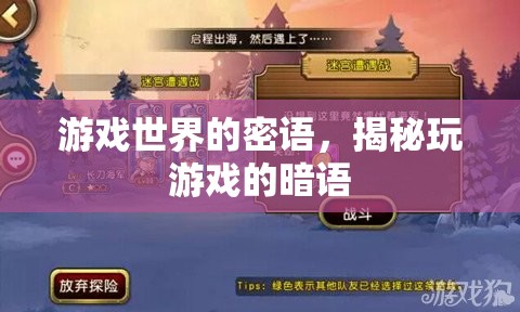 游戲世界的密語，揭秘玩游戲的暗語