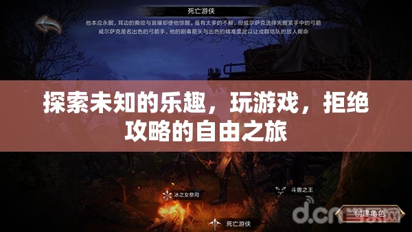 拒絕攻略，探索未知，一場(chǎng)自由的游戲之旅