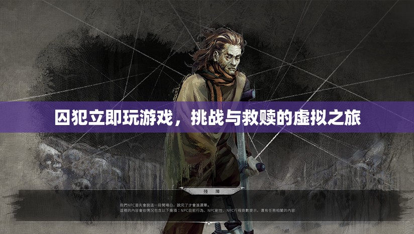 囚犯立即玩游戲，虛擬之旅中的挑戰(zhàn)與救贖