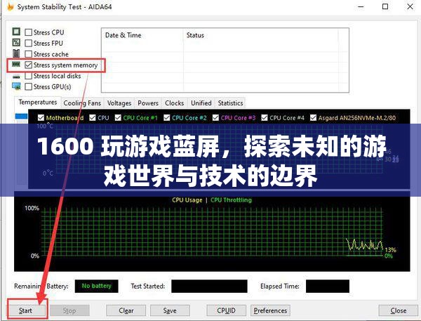 1600玩游戲藍(lán)屏，探索游戲技術(shù)邊界與未知世界