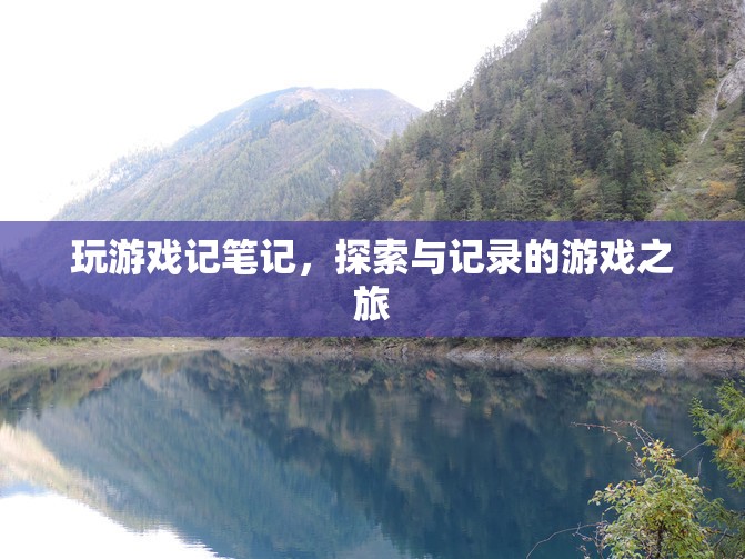 探索與記錄，玩游戲記筆記的奇妙之旅