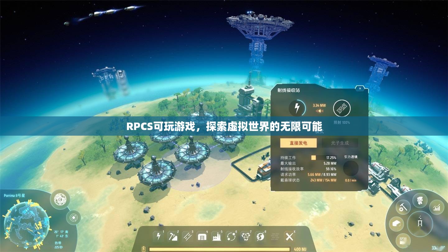 探索虛擬世界的無限可能，RPCS可玩游戲