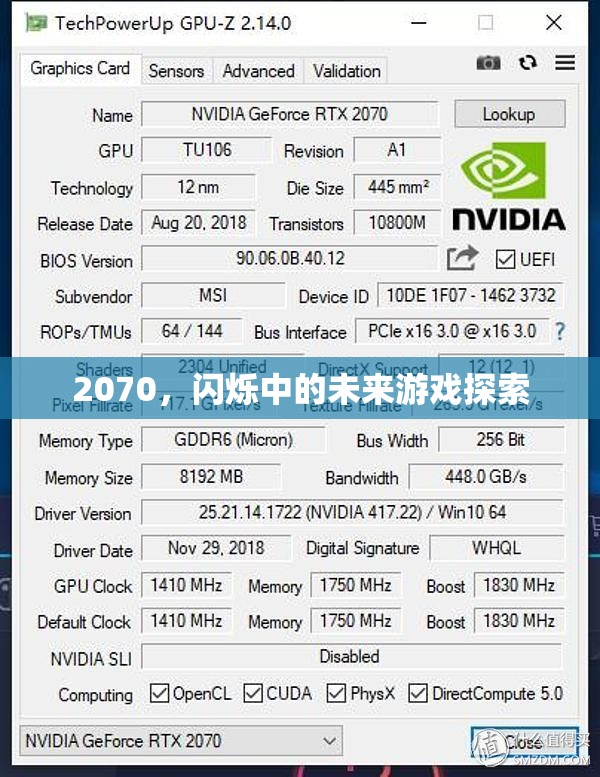 2070，未來游戲探索的閃爍之旅