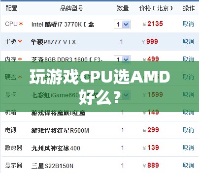 AMD處理器適合玩游戲嗎？