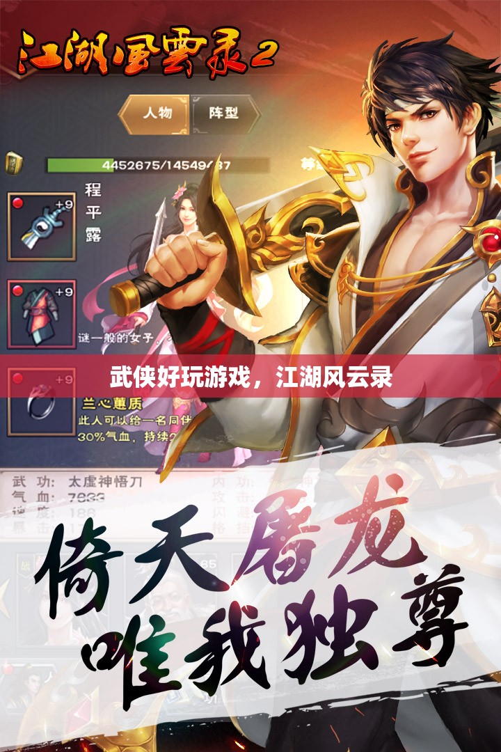 江湖風(fēng)云錄，體驗(yàn)武俠好玩游戲的江湖之旅