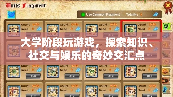 大學(xué)游戲，探索知識、社交與娛樂的交匯點(diǎn)