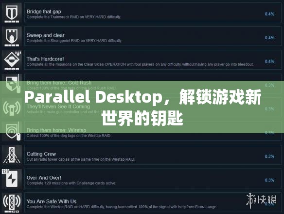 解鎖游戲新世界，Parallel Desktop的鑰匙