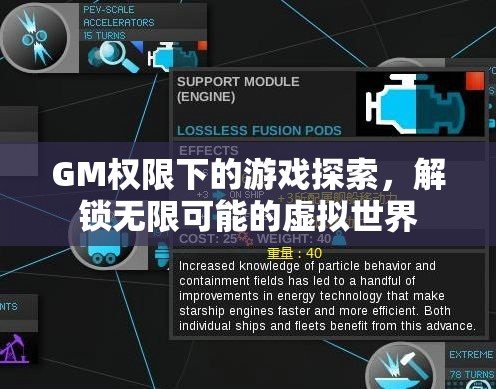 GM權(quán)限下的游戲探索，解鎖虛擬世界的無限可能