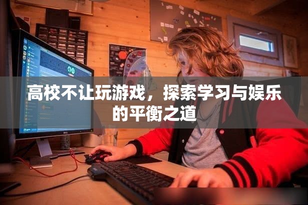 高校禁止玩游戲，如何平衡學(xué)習(xí)與娛樂？