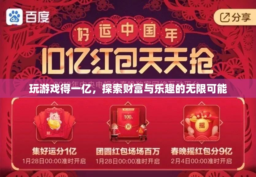 探索財富與樂趣，玩游戲贏一億，開啟無限可能！