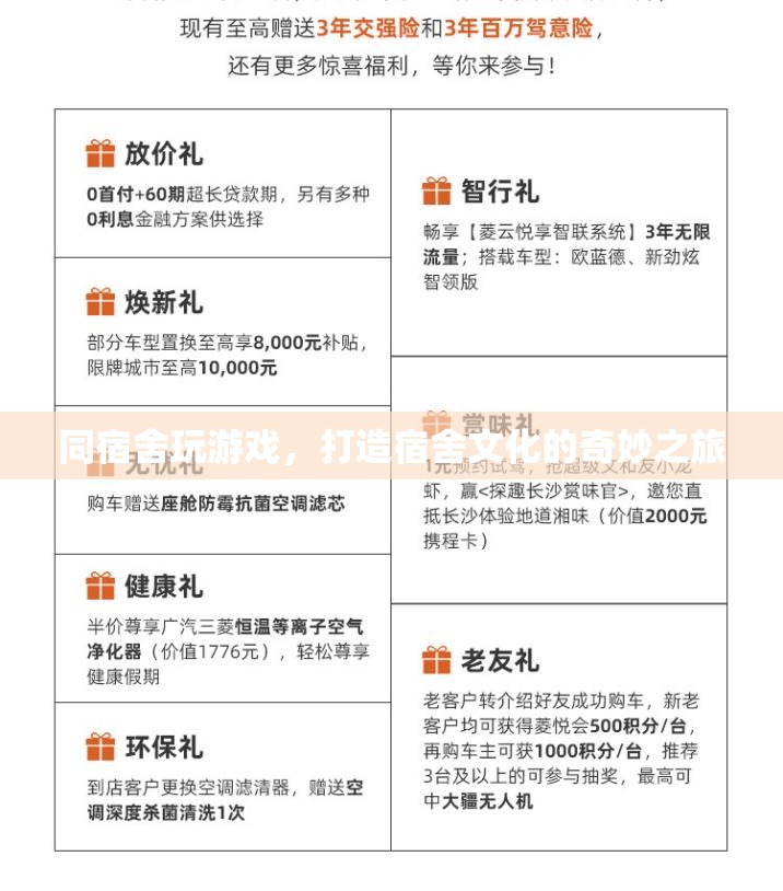 同宿舍玩游戲，打造宿舍文化的奇妙之旅