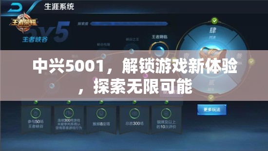 中興5001，解鎖游戲新體驗(yàn)，探索無(wú)限可能