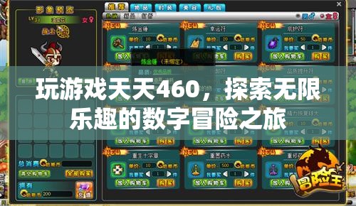 探索無限樂趣，天天460的數(shù)字冒險之旅