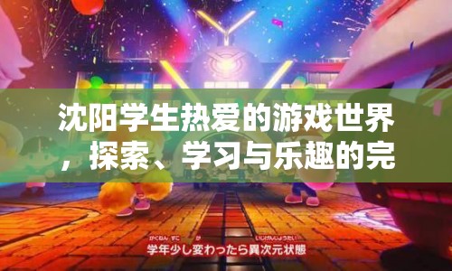 沈陽學生游戲世界，探索、學習與樂趣的完美融合