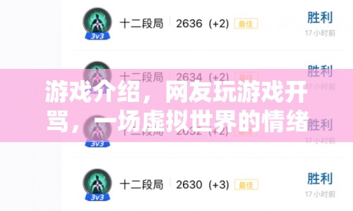 虛擬世界情緒狂歡，網(wǎng)友玩游戲開罵