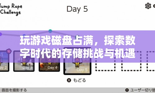 數(shù)字時代下的存儲挑戰(zhàn)與機遇，玩游戲如何導致磁盤占滿？