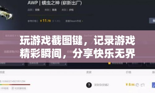游戲截圖鍵，記錄精彩瞬間，分享快樂無界限