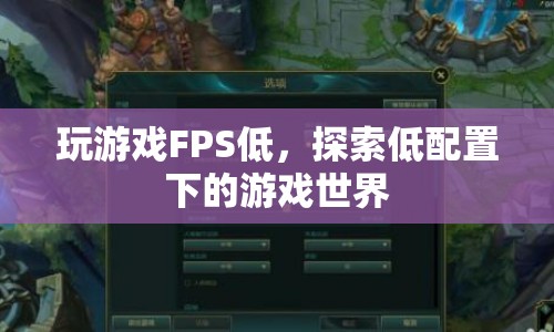 低配置下的游戲探索，如何在FPS低的情況下玩轉(zhuǎn)游戲？