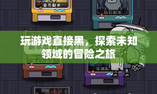 探索未知領(lǐng)域的冒險之旅，游戲世界中的黑暗之旅