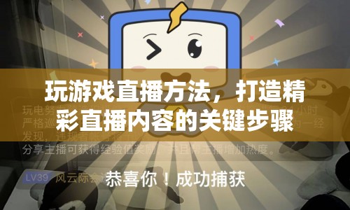 打造精彩游戲直播的秘訣，關(guān)鍵步驟全解析