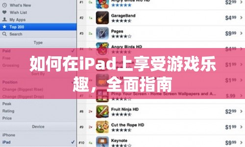 iPad游戲全面指南，如何享受最佳游戲體驗