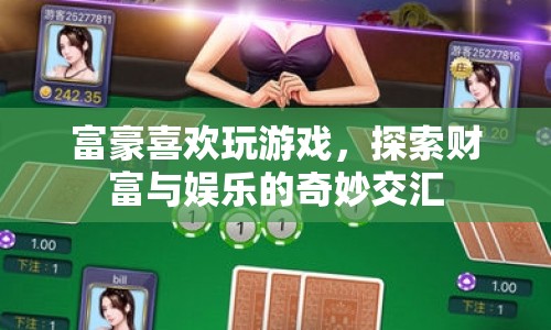 富豪游戲，探索財富與娛樂的奇妙交匯