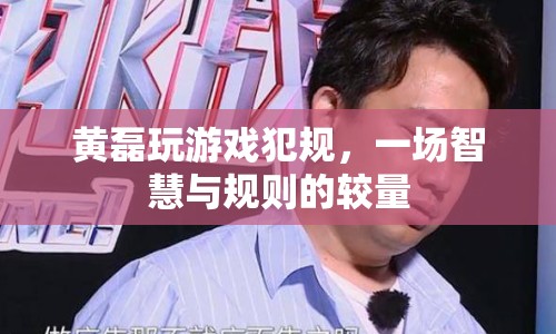 黃磊游戲犯規(guī)，智慧與規(guī)則的較量