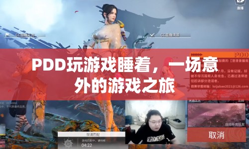 PDD游戲途中意外入睡，游戲之旅成夢境之旅