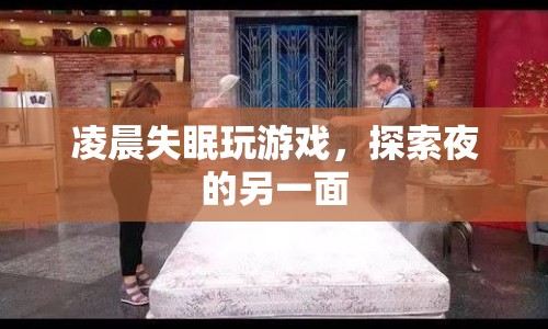 凌晨失眠，探索夜的另一面，游戲成解悶良伴