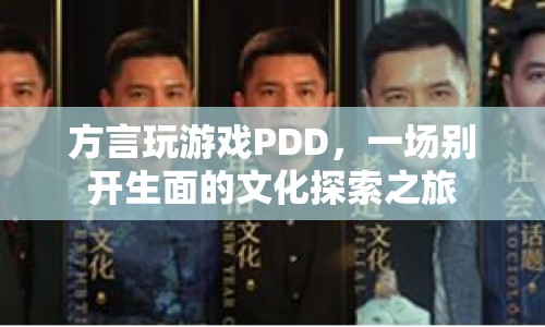 方言玩游戲PDD，文化探索之旅開啟