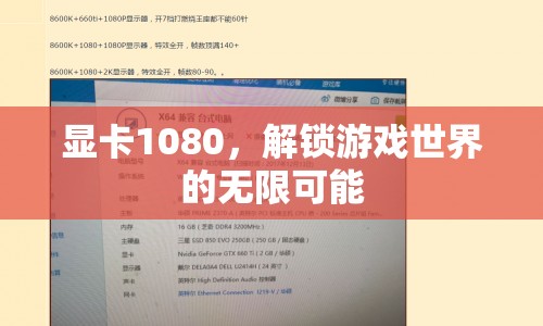 解鎖游戲世界的無限可能，顯卡1080的震撼體驗(yàn)