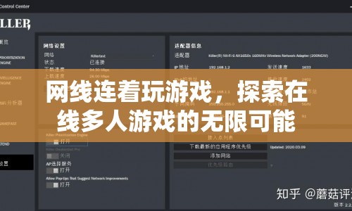 探索在線多人游戲的無限可能，網(wǎng)線連接下的游戲盛宴