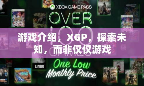 XGP，探索未知，超越游戲界限