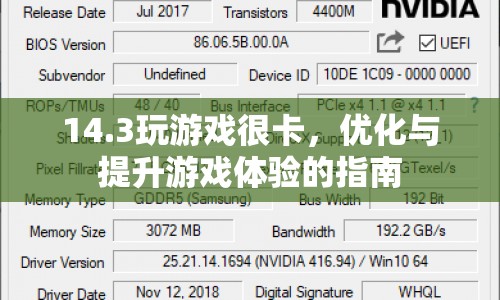 優(yōu)化14.3游戲性能，提升游戲體驗的實用指南
