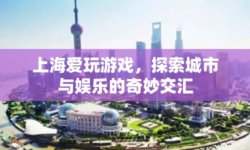 上海，愛(ài)玩游戲，探索城市與娛樂(lè)的奇妙交匯
