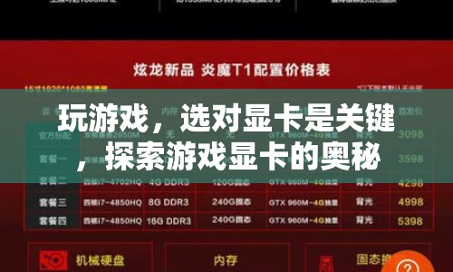 游戲顯卡奧秘，選對顯卡，玩轉(zhuǎn)游戲世界