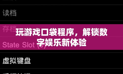 解鎖數(shù)字娛樂新體驗，口袋程序游戲來襲
