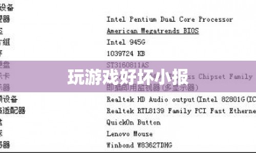 游戲利弊小報