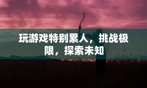 挑戰(zhàn)極限，探索未知，玩游戲的極致體驗(yàn)