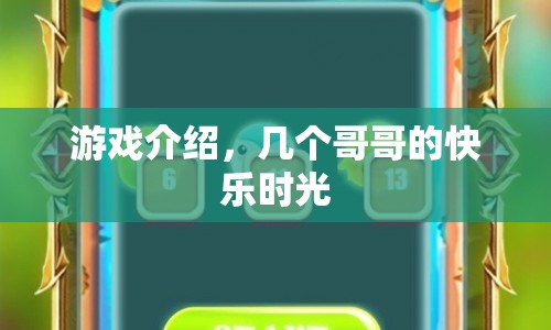 幾個哥哥的快樂時光，游戲介紹