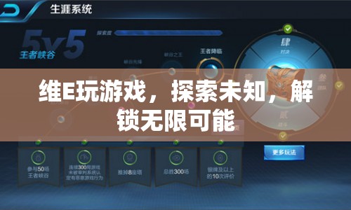維E探索游戲世界，解鎖無(wú)限可能