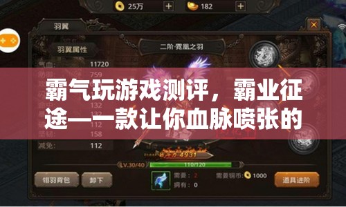 霸業(yè)征途，血脈噴張的策略游戲測(cè)評(píng)