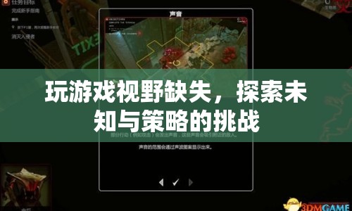 玩游戲視野缺失，探索未知與策略的挑戰(zhàn)