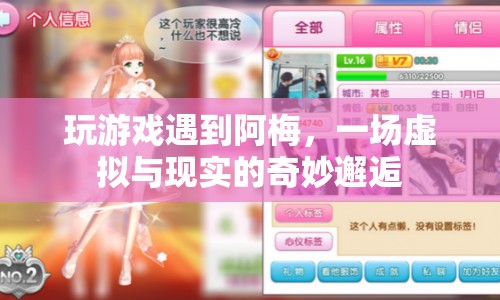 虛擬與現(xiàn)實的浪漫邂逅，阿梅與我的游戲奇緣