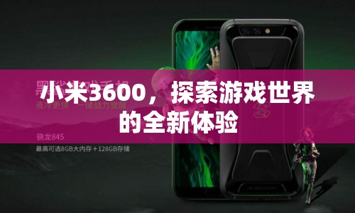 小米3600，開啟游戲世界新體驗(yàn)