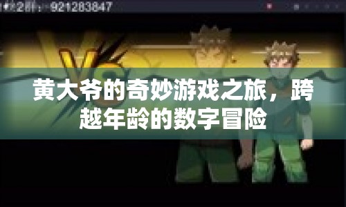 黃大爺?shù)钠婷顢?shù)字冒險，跨越年齡界限的傳奇游戲之旅