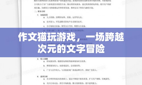 貓玩游戲，一場跨越次元的文字冒險(xiǎn)之旅