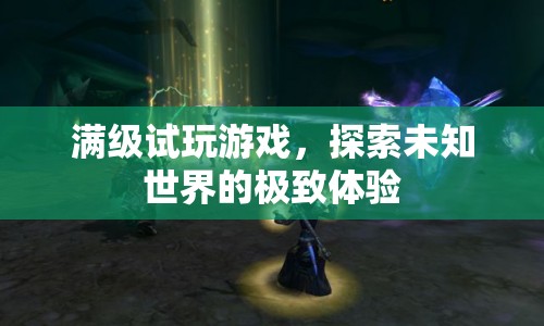 滿級(jí)試玩，探索未知世界的極致游戲體驗(yàn)