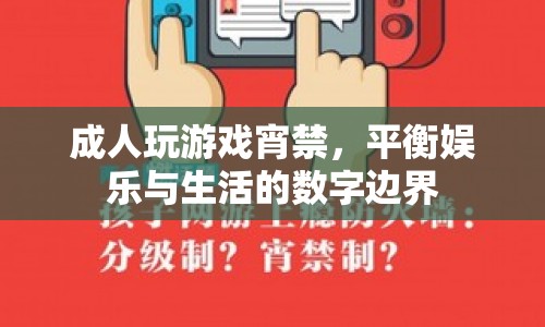 成人玩游戲宵禁，平衡娛樂與生活的數(shù)字邊界