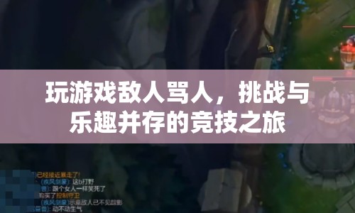 挑戰(zhàn)與樂趣并存的競(jìng)技之旅，面對(duì)敵人罵語(yǔ)，如何保持游戲精神？